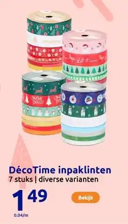 Action DécoTime inpaklinten aanbieding