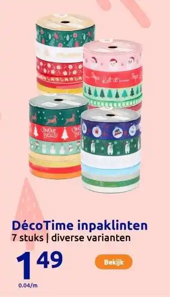 Action DécoTime inpaklinten aanbieding