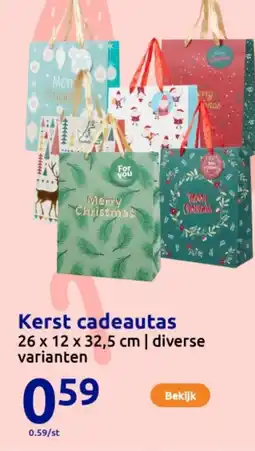 Action Kerst cadeautas aanbieding