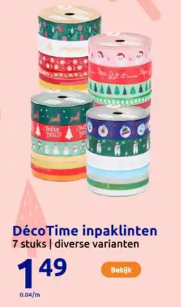 Action DécoTime inpaklinten aanbieding