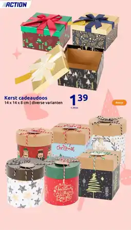 Action Kerst cadeaudoos aanbieding
