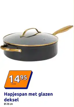 Action Hapjespan met glazen deksel aanbieding