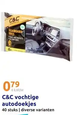 Action C&C vochtige autodoekjes aanbieding