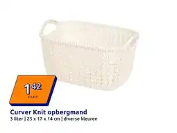 Action Curver Knit opbergmand aanbieding
