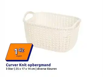 Action Curver Knit opbergmand aanbieding