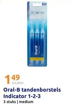 Action Oral-B tandenborstels Indicator 1-2-3 aanbieding
