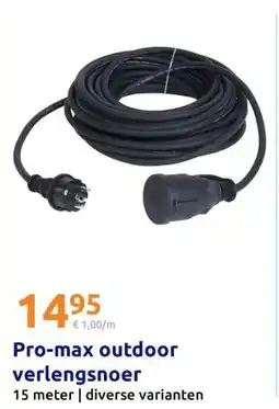 Action Pro-max outdoor verlengsnoer aanbieding
