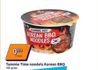 Action Tummie Time noedels Korean BBQ aanbieding