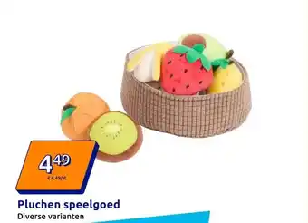 Action Pluchen speelgoed aanbieding
