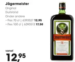 HANOS Jägermeister aanbieding