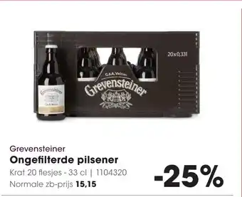 HANOS Grevensteiner Ongefilterde pilsener aanbieding
