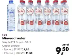 HANOS Spa Mineraalwater aanbieding