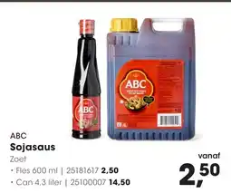 HANOS ABC Sojasaus aanbieding