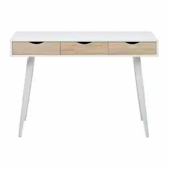 Leen Bakker Bureau Montijo - wit/bruin - 77,1x110x50 cm aanbieding