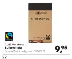 HANOS Caffè Mondiano Suikersticks aanbieding