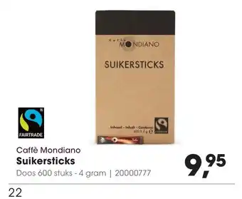 HANOS Caffè Mondiano Suikersticks aanbieding