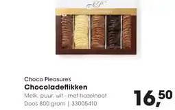HANOS Choco Pleasures Chocoladeflikken aanbieding