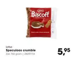 HANOS Lotus Speculoos crumble aanbieding
