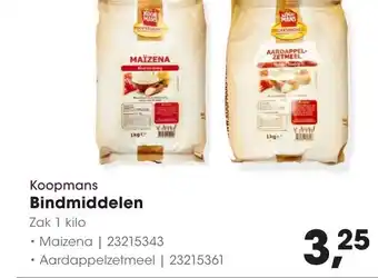 HANOS Koopmans Bindmiddelen aanbieding