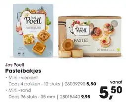 HANOS Pasteibakjes aanbieding