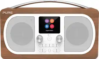 Bol.com Pure - Evoke H6 DAB+ Radio met Bluetooth Walnut aanbieding
