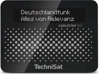 Expert TechniSat Cablestar 100 V2 dig. kabelradio ontv Zwart aanbieding