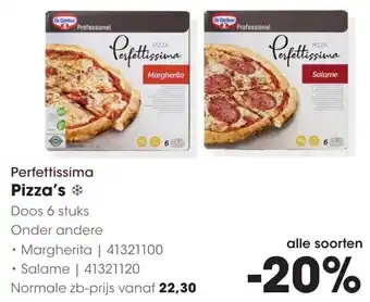 HANOS Perfettissima Pizza's aanbieding