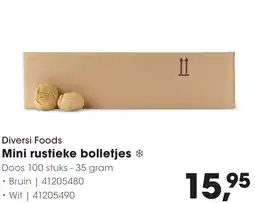 HANOS Diversi Foods Mini rustieke bolletjes aanbieding