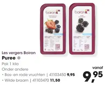 HANOS Les vergers Boiron Puree aanbieding