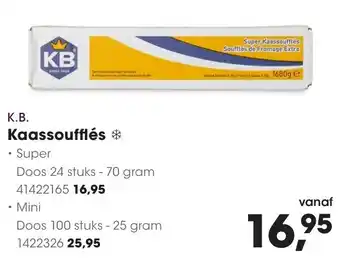 HANOS K.B. Kaassoufflés aanbieding