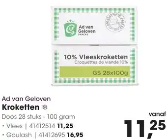 HANOS Ad van Geloven Kroketten aanbieding