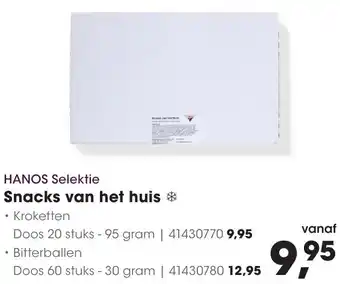 HANOS HANOS Selektie Snacks van het huis aanbieding