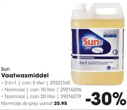 HANOS Sun Vaatwasmiddel aanbieding