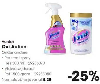 HANOS Vanish Oxi Action aanbieding