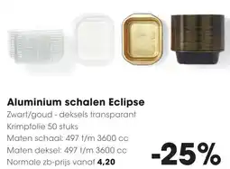 HANOS Aluminium schalen Eclipse aanbieding