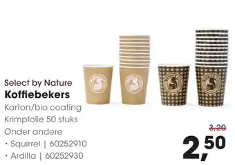 HANOS Select by Nature Koffiebekers aanbieding