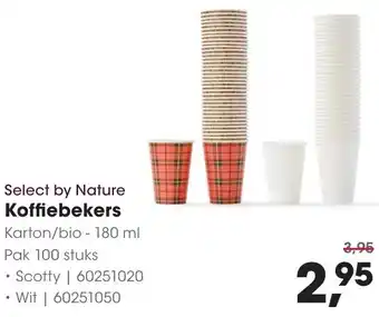 HANOS Select by Nature Koffiebekers aanbieding