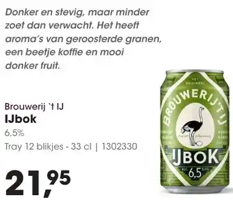 HANOS Brouwerij 't IJ IJbok aanbieding