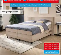 Woonsquare Boxspring Sunrise aanbieding