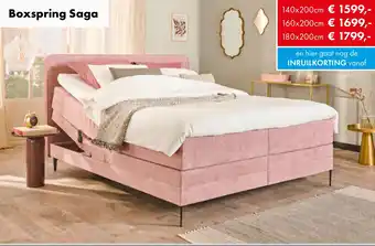 Woonsquare Boxspring Saga aanbieding