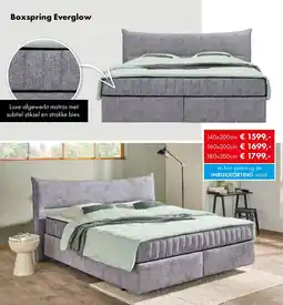 Woonsquare Boxspring Everglow aanbieding
