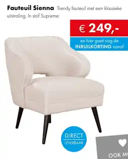 Woonsquare Fauteuil Sienna aanbieding