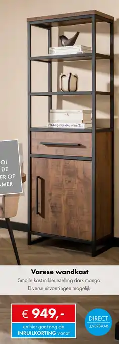 Woonsquare Varese wandkast aanbieding