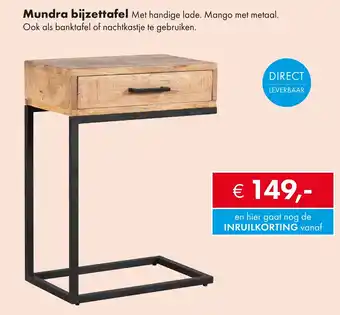 Woonsquare Mundra bijzettafel aanbieding