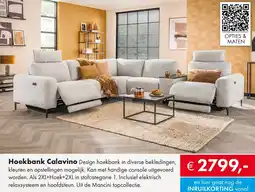 Woonsquare Hoekbank Calavino aanbieding