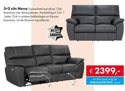 Woonsquare 3+2 zits Nova aanbieding