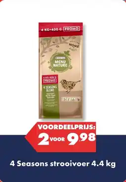 Huisdier Voordeelshop 4 Seasons strooivoer 4.4 kg aanbieding