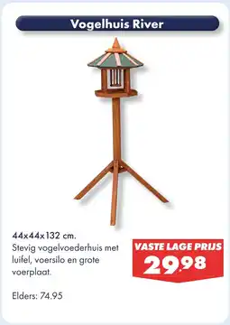 Huisdier Voordeelshop Vogelhuis River aanbieding