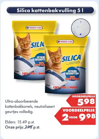 Huisdier Voordeelshop Silica kattenbakvulling 5 l aanbieding