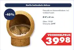 Huisdier Voordeelshop Karlie kattenhuis deluxe aanbieding